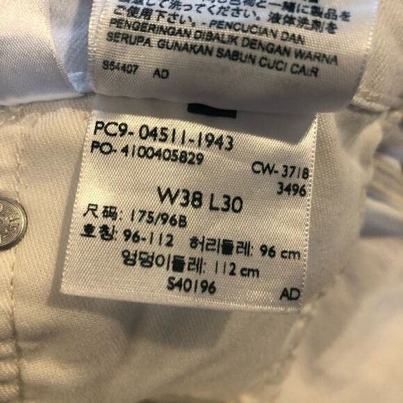 LEVI’S STRAUSS & Co white denim jeans womens w38 L30 511 style - Picture 9 of 10